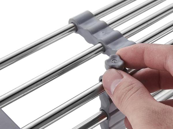 Izlietnes nosusināšanas dēlis teleskopiskais dārzeņu augļu grozs