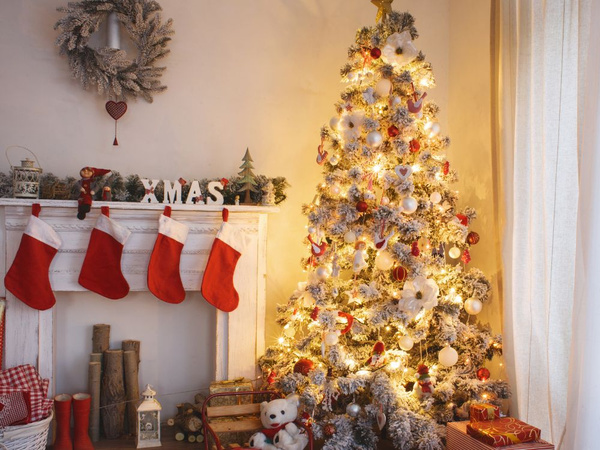 Ziemassvētku eglīte iedegas iekštelpu balta silta 500 vada apgaismojums 7 programmas