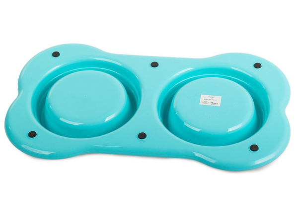 Bol dublu pentru hrană pentru câini/ pisici 400ml x 2