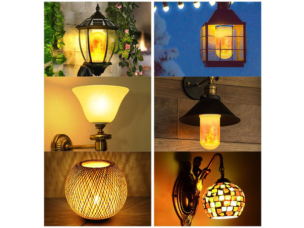 Flacără viu imitație condus bec e27 9w decorative