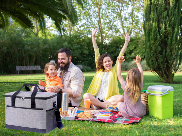 Torba termiczna lunch box jedzenie piknikowa na plażę na picie lodówka 16l