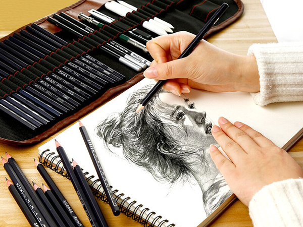 Sketching set professional case