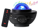 Zvaigžņu projektors led nakts gaismas rgb + tālvadības pults