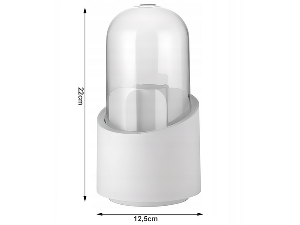 Kosmētikas organizators grozāms grima otu turētājs ar vāku