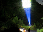Újratölthető fáklya keresőfény bivouac led erős katonai rendőrség usb