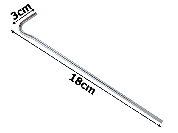 Tent piles holidays sidro zatiči jekla 18cm 20pcs kljuka amp zanke zatiči