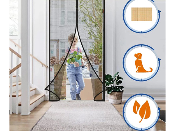 Magnetická sieť proti komárom na balkónové dvere so silným okom 100x210