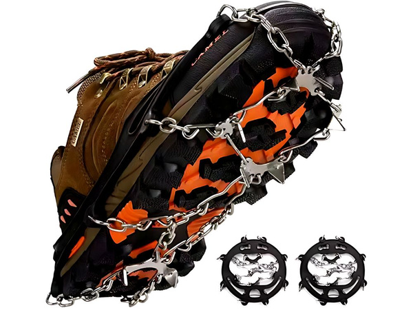 Turistické mačky na boty v horách hroty řetězy protiskluzové 36-40