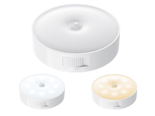 Самоклеящаяся светодиодная лампа с датчиком движения от заката к рассвету ночник для лестниц