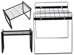 Single tier metal shelf for kitchen worktop kitchen organiser loft stand