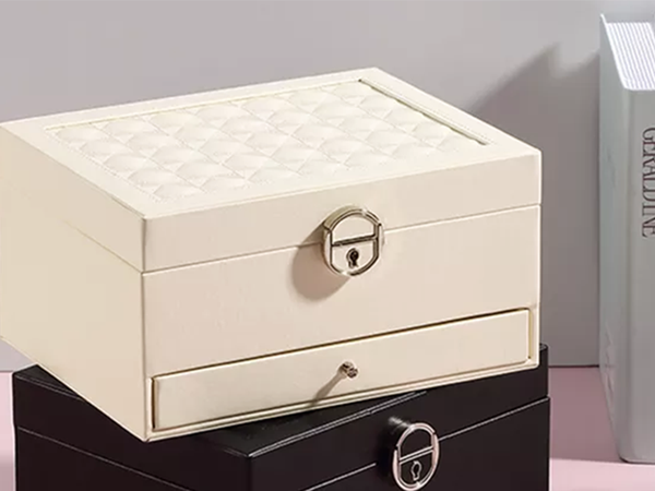 Box na šperky organizér box zrcadlové pouzdro prostorný box