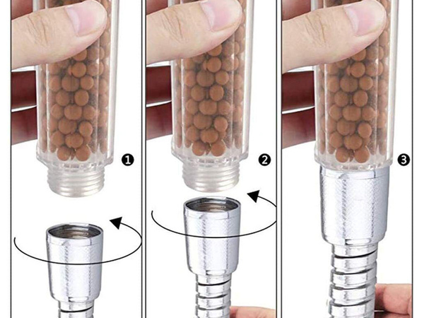 Zuhanykabin kőszűrővel