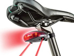 Feu arrière vélo 5 led ligne laser feu arrière route