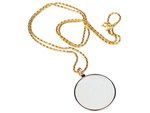 Vidrio de lectura cuello de oro 5x elegante
