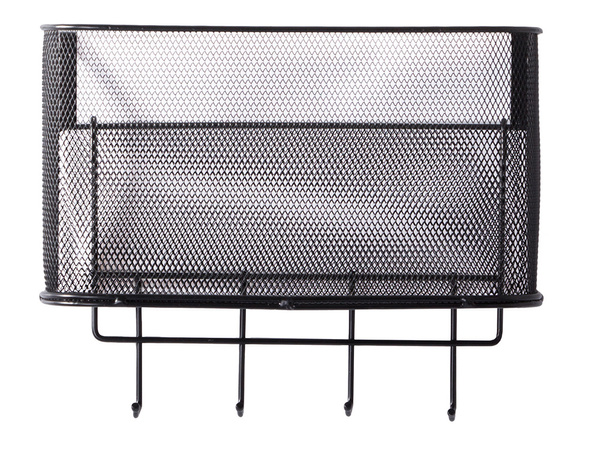 Coș de metal organizator ușă agățat raft cârlige