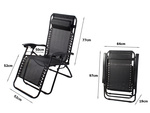 Faltbarer strandstuhl zero gravity 2in1 touristic chair