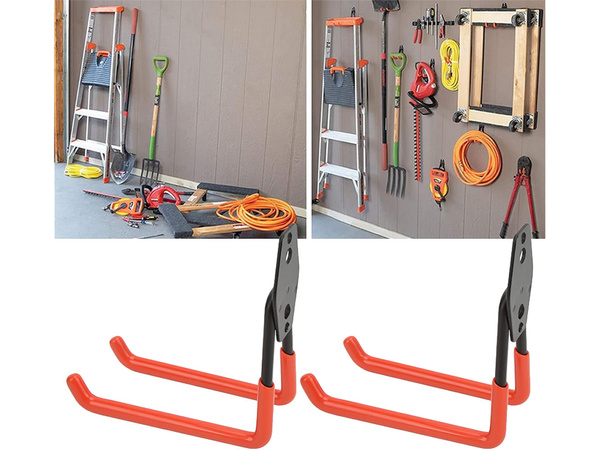 Hanger hook double tool holder workshop bicycle to garage