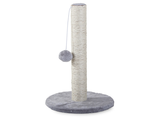 Cat scratcher cat post ball toy