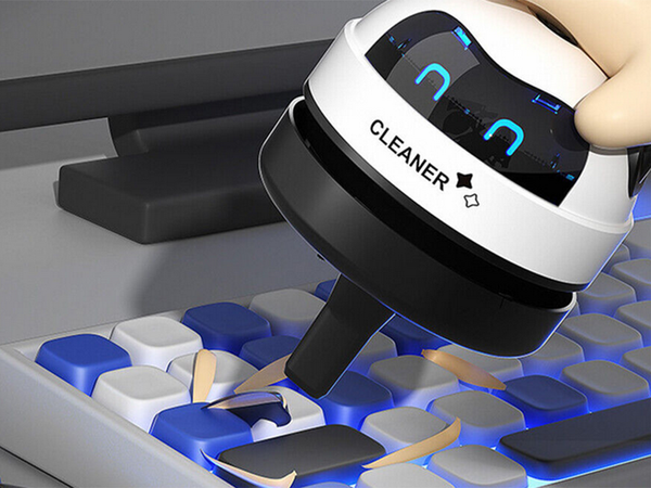 Mini aspirador de mano sin cable cepillo para migas de teclado de mesa