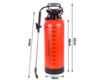 Pressure sprayer garden hand sprayer long lance 10l belt