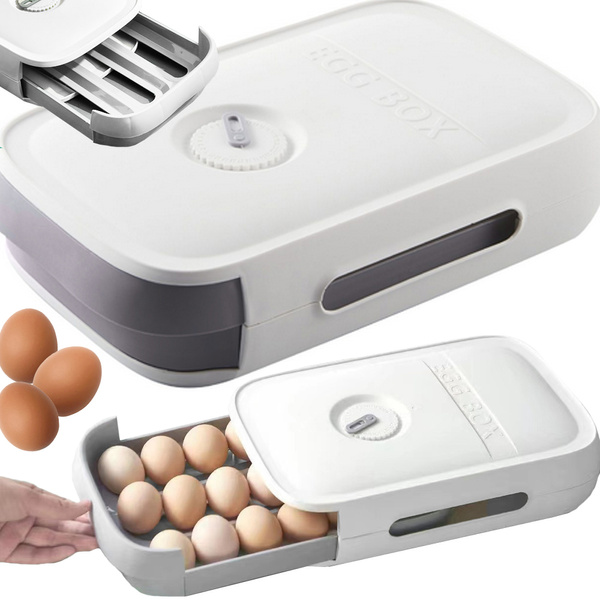Egg box fridge organiser box egg drawer box