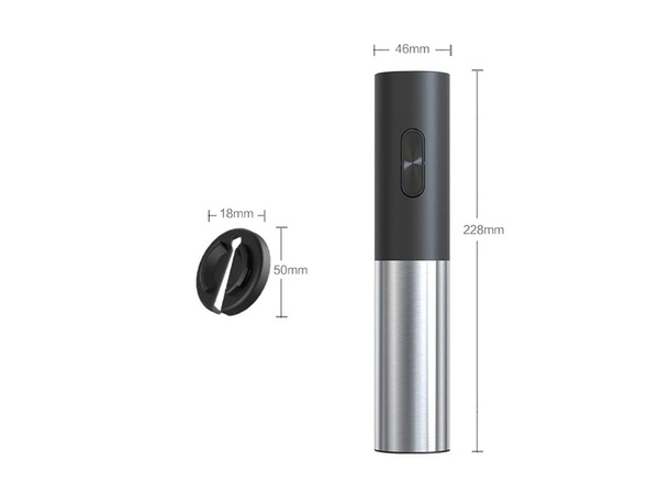 Electric corkscrew wine opener cutter