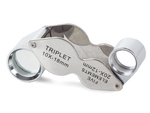 Folding pocket magnifier 10x 20x steel