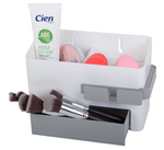 Bathroom organiser bin dryer holder