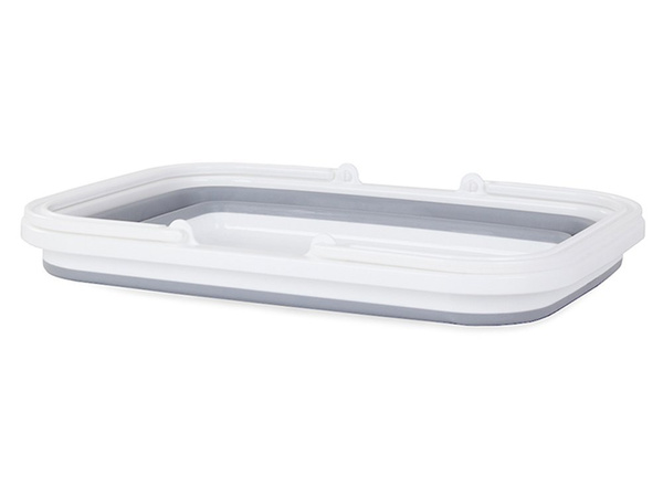 Cesta de la compra plegable de silicona con asas