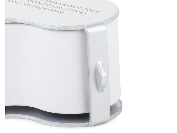 Jeweller's loupe folding 2 led 30x 60x