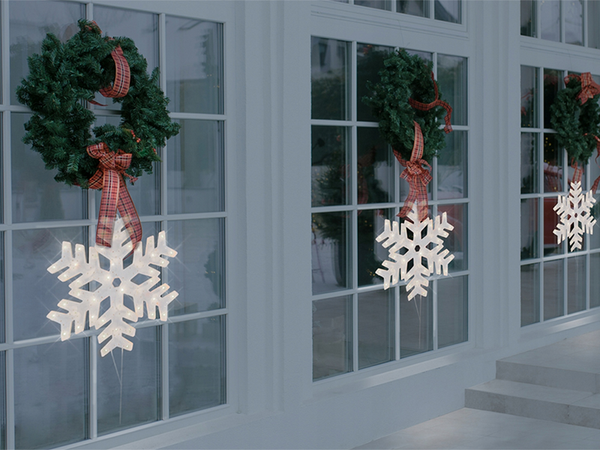 Decoración led para ventanas 40cm estrellas