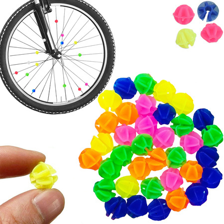 Bolas de color decorativas para bicicleta 36pcs