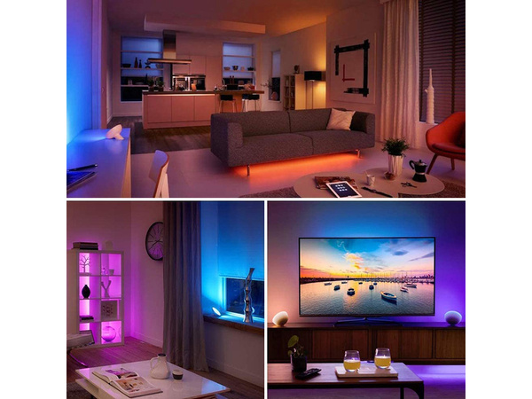 Vodil trak 3528 rgb 4,5 m vodoodporen komplet daljinskega upravljalnika