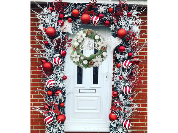 Vianočné dekoratívne girlandy dekorácie na stenu dekorácie na dvere vianočné dekorácie