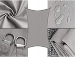 Sunshade dreptunghiular grădină impermeabil naviga 4x3m copertină