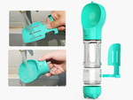 Botella dispensador de comida bebedero para perros y gatos cuenco con dispensador de bolsas 300 ml