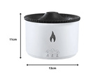 Umidificator de aer condus difuzor rgb vulcan parfum ceață foc explozie