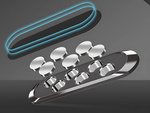 Magnetic car phone holder self-adhesive strong 2x magnet strap