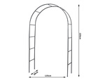 Pergola de jardin support de fleurs pour plantes grimpantes arche pour rosiers lierre métal