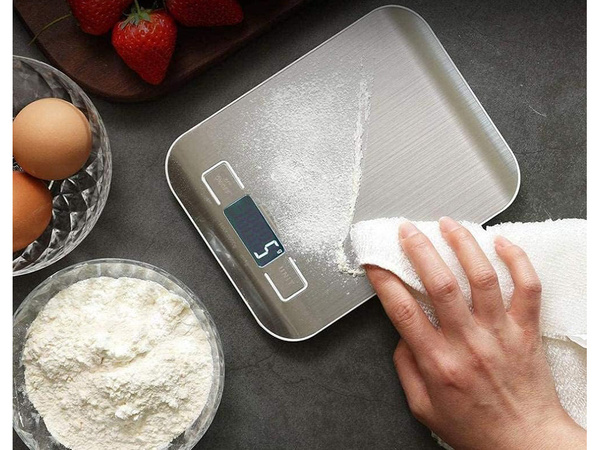 Precious electronic kitchen weights 5kg/1g home applied lcd display steel