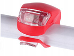 Bike light 2 led front light 2 gab silikona ūdens izturīgs