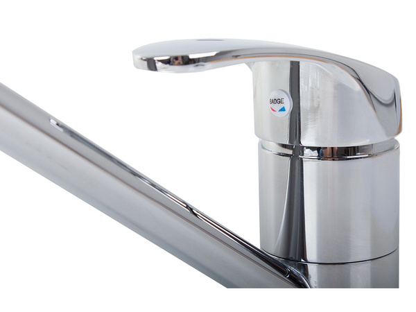 Grifo mezclador de cocina cromado largo