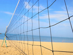 Plasă de volei 9.5x1m cu frânghie și sac de plajă sport