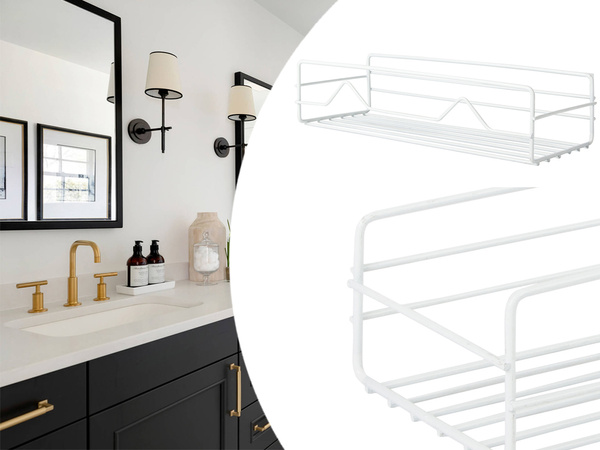 Loft étagère de salle de bain étagère suspendue en métal