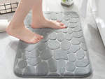 Bathroom mat soft absorbent anti-slip large 80x50 for shower