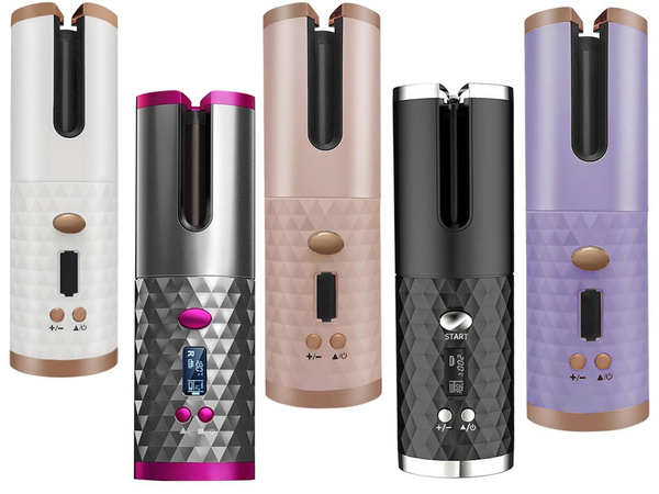 Automatická rotačná kulma na vlasy s lcd displejom