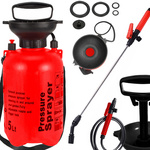 Tlakový postrekovač záhradný ručný postrekovač dlhé kopije 5l pás