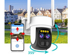 Saulės kamera wifi ip lauko rotacinė kamera wifi priartinimo judesio detektorius ip66