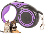 Lanyard automatic with locker block for dogs long strip 5m 15kg