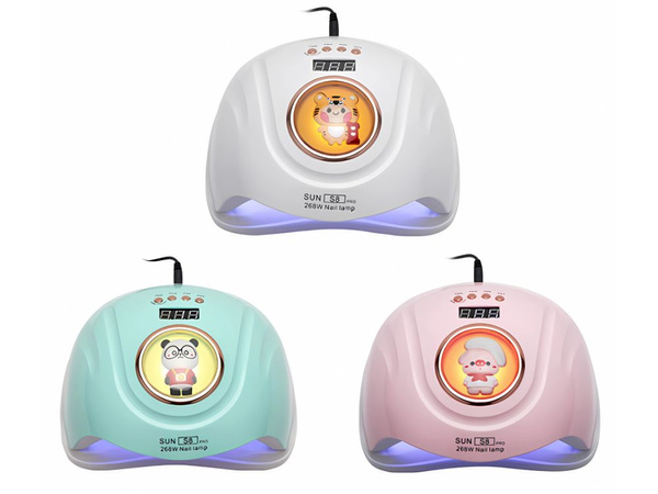 Uv led körömlámpa hibrid zselékhez 268w 57 dióda nagy teljesítményű kettős led